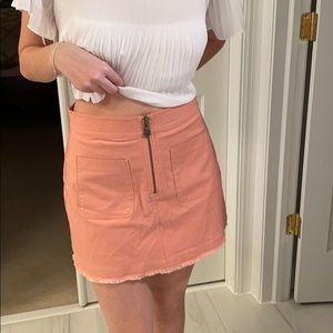 Pink Madewell mini skirt